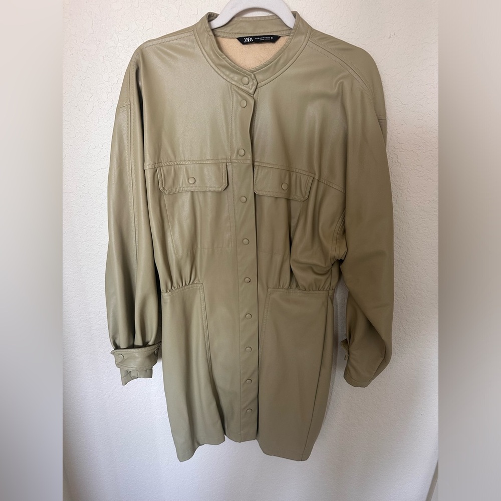 Zara leather dress